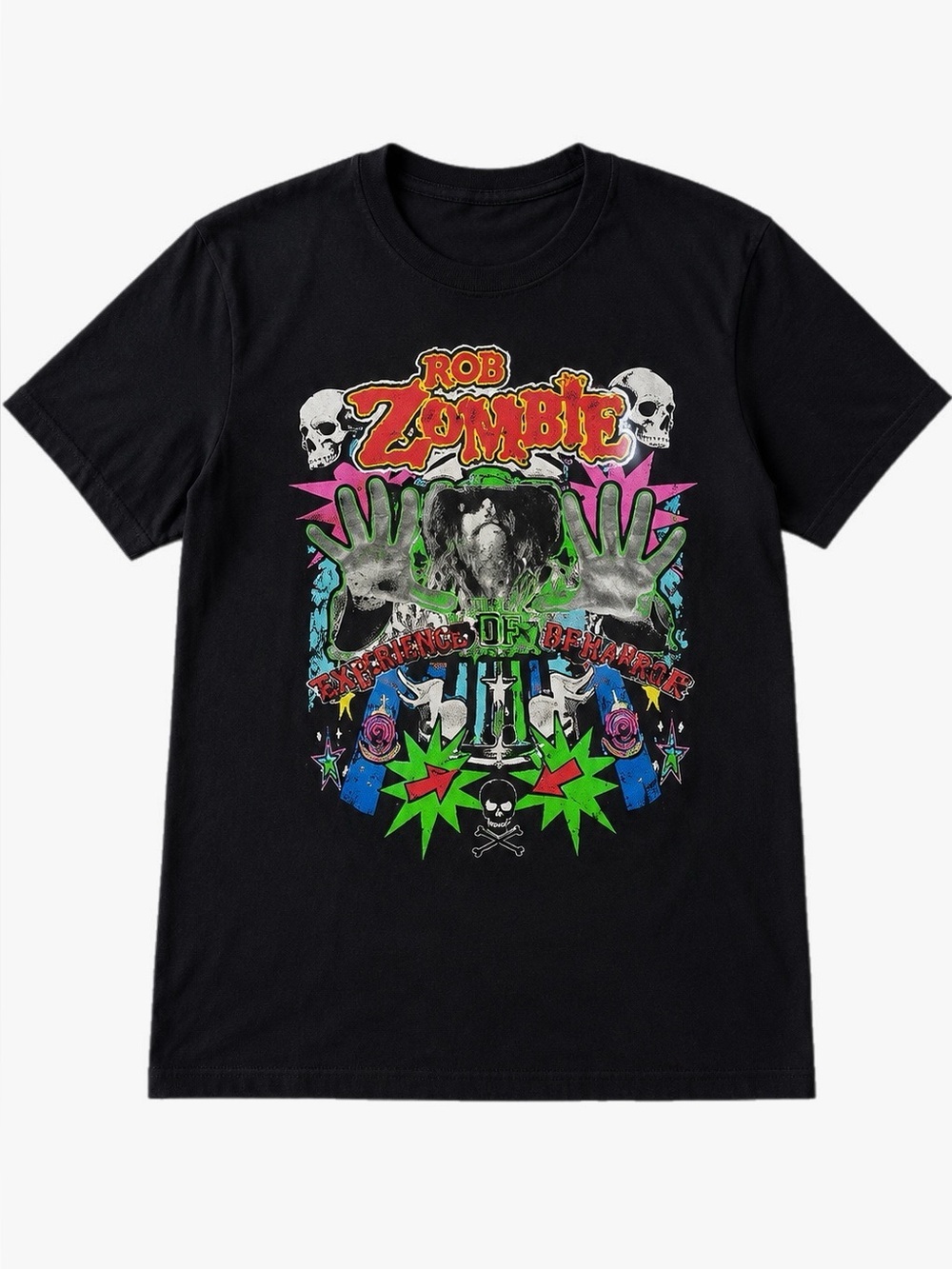 Rob Zombie Freaks on Parade Black Graphic Concert T-Shirt Men’s Big & Tall 2XL